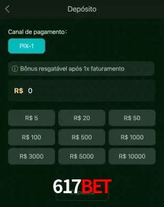 deposits 617BET